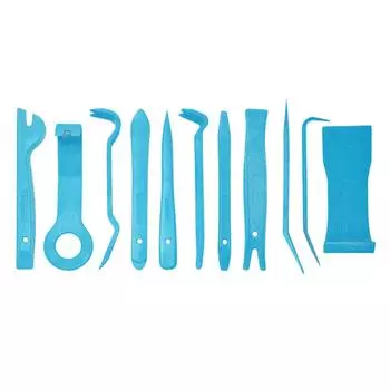 11 шт. комплект для открытой двери, аудио, GPS, инструмент для снятия автомобильной панели, накладка на приборную панель, внутренняя отделка светло-синий