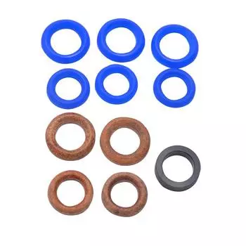 11 шт./комплект сменных колец для безвоздушного распылителя синего и черного цвета, ремонтный комплект 244194