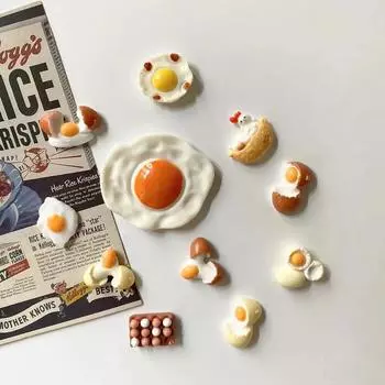 11 шт. Миниатюрный мини-магнит на холодильник в виде яйца, украшение для дома, фиксированный магнит с сообщением Po