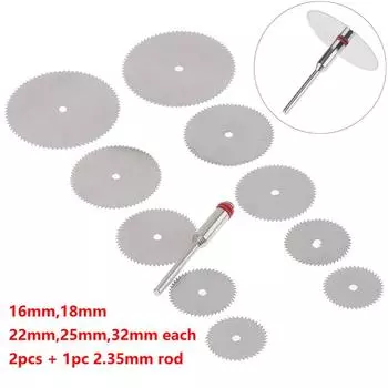 11 шт./набор мини-пильный диск HSS, металлические дисковые диски, алмазные пильные диски