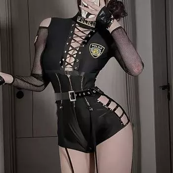 11 шт. наборы косплей костюм сексуальная одежда полицейская форма искушение Хэллоуин косплей грудастая стюардесса костюм One size