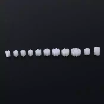 11 шт. пластиковый шпиндель червячной передачи для самолета, автомобиля, модели грузовика, роботизированный вал двигателя