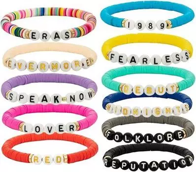 11 шт. Тейлор браслеты дружбы Swifties музыкальная вечеринка ювелирные изделия любовник репутация 11PCS