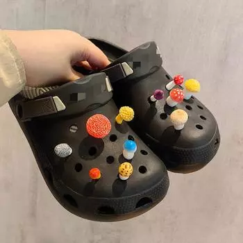 11 шт. трехмерные детские дырочки для обуви в виде грибов, аксессуары, милые мультяшные украшения для обуви своими руками, детские подарки