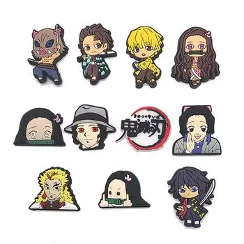 11 шт Ufotable серии ПВХ подвески для обуви украшения аксессуары для обуви 10pcs