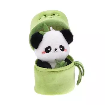 11 см 2 в 1 милая бамбуковая трубка панда плюшевая кавайная слезливая панда мягкая игрушка плюшевая панда брелок супер мягкая плюшевая панда