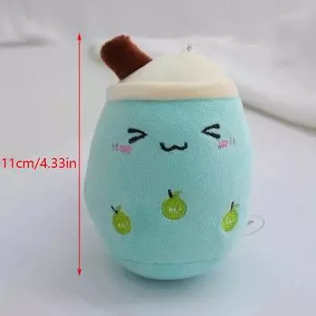 11 см чашка для чая с пузырьками плюшевая игрушка брелок кавайные фигурки мультфильм кукла брелок сумка автомобиль кулон мягкая игрушка подвеска as the picture
