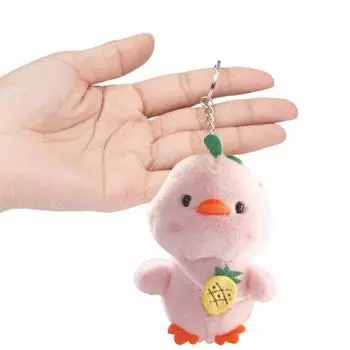 11 см модная кукла-животное украшение многоцелевая мультяшная мягкая игрушка утка сумка кулон для девочек подарок плюш жёлтый