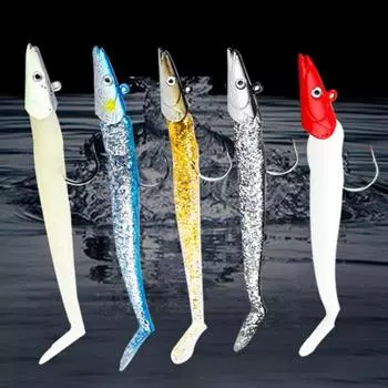 11 см яркая мягкая рыбья голова, рыболовные приманки, тонущая приманка, отсадка для океана