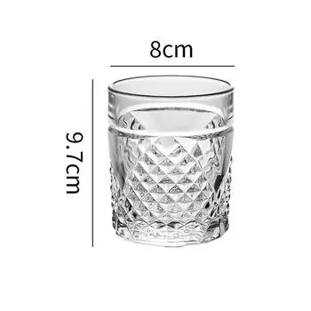 11 унций Роскошная Алмазная Картина Чашка Для Виски Питьевые Стаканы Бытовая Посуда Для Питьевых Принадлежностей Для Вечеринок Кофейная Посуда Чайная Посуда Прозрачная Коктейльная Кружка 1pcs