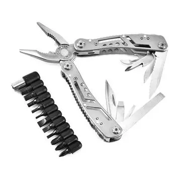 11 в 1 комбинированные складные многофункциональные плоскогубцы портативный аварийный инструмент для выживания в кемпинге с 12 отвертками мини-нож