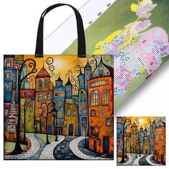 11CT Красочный Дом Ручной Набор для Вышивания Сумка Подарок для Друзья 2