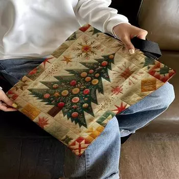 11CT Печать Рождественский Снеговик Холщовая Сумка Тоут Набор для Вышивки Крестом 40x40см Холщовая Сумка Набор Для Рукоделия Вышивка Набор