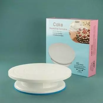 11Inch Plastic Cake Turntable Kitchen Baking Tools Decoration Accessories Stand Mold Rotating Stable Anti-skid Round Cake Table