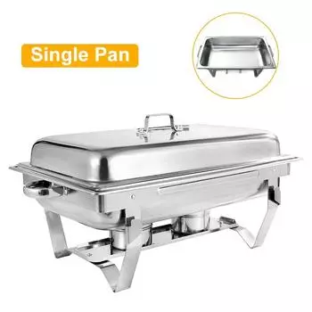 11л складной квадратный шведский стол из нержавеющей стали, набор посуды, контейнер, подогреватель еды для кейтеринга, шведский стол, прямоугольная жаровня Simgle Pan