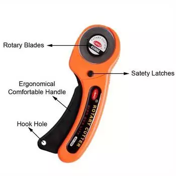 11pcs leather cutting knife with blade handle roller Patchwork hob Roller knife Rubber ring cutting blade leather tools rotary