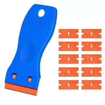 11Set of Plastic Scraper Blade Combination Sticker Applique Car Glass Residue Removal Scraping Tool