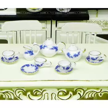 11шт/комплект 1:12 миниатюрных блюдец, чашек, горшков для кукольного домика, набор игрушек, аксессуаров для кукольного домика