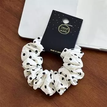 11см/14см Резинки для волос из точечной ткани Женские Девичьи Эластичные Резинки для волос Аксессуары Завязка Кольцо для волос Веревка Головной убор Головной убор Подарок