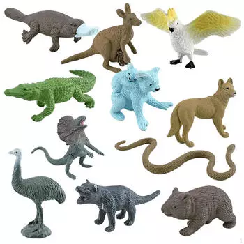 11x австралийских фигурок животных, развивающие обучающие игрушки, фигурки, реалистичное образование