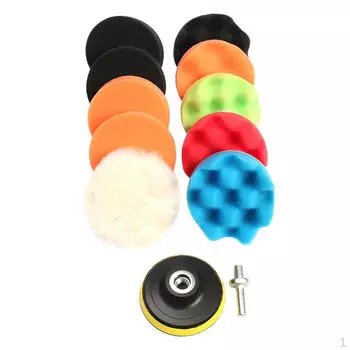 11x полировальная подушечка 3-дюймовая губка для полировки воском лодка автомобильный буфер для полировки
