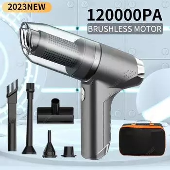 120000 Па Автомобильный Пылесос Портативный Ручной Мощный Всасывающий Беспроводной Уборочный Аппарат Автоматический Робот Автомобильные Аксессуары Бытовая Техника