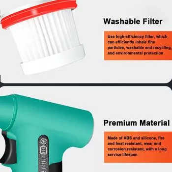 120000RPM Brushless Jet Fan High Power Turbofan Dust Blower Compressed Air Duster 3 Speed Handheld Blowing-suction Air Blower оранжевый