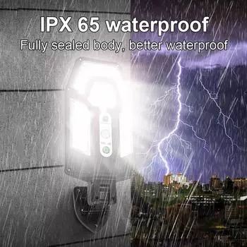 12000LM солнечная лампа уличный солнечный свет датчик движения 8 м пульт дистанционного управления солнечный фокус настенный уличный светильник водонепроницаемый внешний солнечный светильник