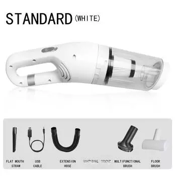 12000Pa беспроводной автомобильный пылесос беспроводной ручной платный автоматический пылесос для дома, автомобиля и домашних животных мини-пылесос Standard белый