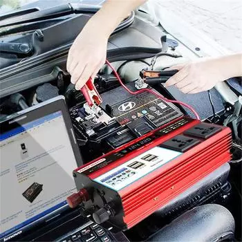 12000W Power Inverter Car Inverter Modified Sine Wave Solar Power DC24V To AC220V Voltage Transformer Adapter Charging Converter