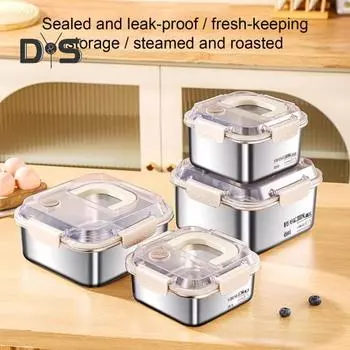 1200/2300/3000 мл контейнеры для ланч-боксов из нержавеющей стали портативные профессиональные герметичные крышки контейнеры для бэнто для приготовления еды контейнеры для хранения продуктов 3L