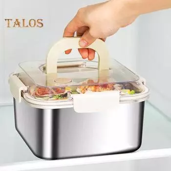 1200/2300/3000 мл контейнеры для ланч-боксов из нержавеющей стали портативные профессиональные герметичные крышки контейнеры для бэнто для приготовления еды контейнеры для хранения продуктов 3L