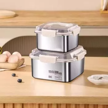 1200/2300/3000 мл контейнеры для ланч-боксов из нержавеющей стали портативные профессиональные герметичные крышки контейнеры для бэнто для приготовления еды контейнеры для хранения продуктов 3L