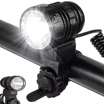 1200 люмен Прочный велосипедный передний фонарь IPX6 Водонепроницаемая велосипедная фара для ночной езды с монтажным кронштейном