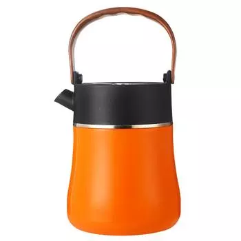 1200 м портативный термочувствительный бытовой чайник для старого белого чая с изоляцией, большой емкости L316, чайник из нержавеющей стали 1.2L чёрный