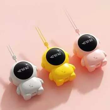 1200 мАч милый астронавт грелка для рук зарядка через USB зимняя мини грелка для рук карманная грелка для рук большой емкости зимний подарок жёлтый