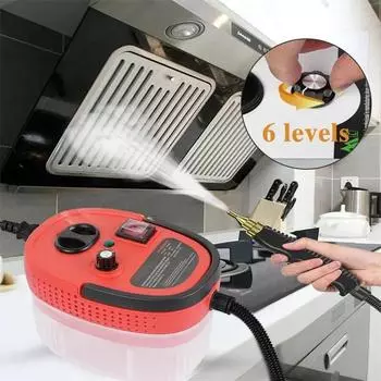 1200 мл 2500 Вт Ручной пароочиститель Высокого давления Температурный пароочиститель Для Домашнего Кондиционера Кухонной Вытяжки Чистки Автомобиля EU&220V белый