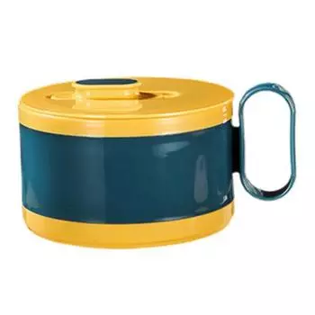 1200 мл миска для лапши быстрого приготовления, теплоизоляция, герметичная портативная миска для хлопьев из нержавеющей стали темно-зеленого