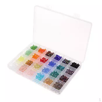 1200 шт 6 мм хрустальные стеклянные бусины для изготовления ювелирных изделий, ассорти AB цветные граненые