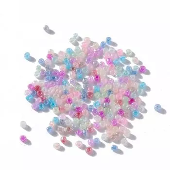 1200 шт./лот, 2 мм, красочные чешские стеклянные бусины, маленькие свободные бусины-разделители для DIY, браслет, серьги, аксессуары для изготовления ювелирных изделий