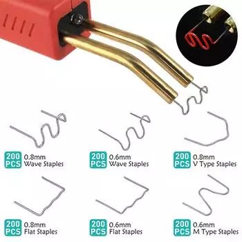 1200 шт. плоские скобы высокого качества, серебряные, нержавеющая сталь