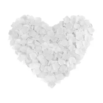 1200 штук искусственных шелковых лепестков белых роз для свадьбы Свадебная цветочная корзина для детей Украшение на годовщину вечеринки