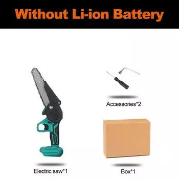 1200 Вт 88Vf электрическая пила 6 дюймов обрезная цепная пила садовая лесозаготовительная пила деревообрабатывающие инструменты резак по дереву для Makita 18 В батарея Without Battery