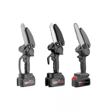 1200 Вт Мини-бензопила для лесозаготовок Бытовая литиевая батарея Ручные пилы Уличная электрическая беспроводная пила