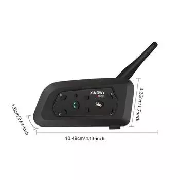 1200M V6 Plus мотоциклетный шлем интерком Bluetooth мото гарнитура для 6 мотоциклистов беспроводной интерфон коммуникатор