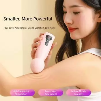 1200mAh Muscle Massager 4-speed Vibration Massage Machine Portable Fascia Massager