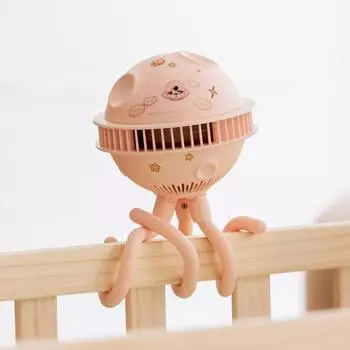 1200mAh Ручной вентилятор Энергосберегающий Деформируемый Компактный Мода Мини USB Без лезвия Настольные аксессуары для кроватки розовый