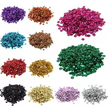 1200pcs(20g) 6 мм блестки ПВХ плоские круглые свободные пайетки Вышивание свадебных ремесел женские аксессуары для одежды фуксия