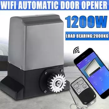 1200W 2000KG WiFi APP Control Automatic Electric Sliding Gate Operator Motor bluetooth Gate Opener+Remote Control Release Key