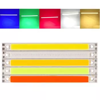 120*10 мм DC12V COB светодиодные ленты, 10 Вт, белые, теплые, красные, синие, зеленые для DIY, лампа для освещения дома в автомобиле